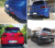 Πίσω διαχύτης μαύρο πλαστικό για Vw Golf 6 R 2009-2013